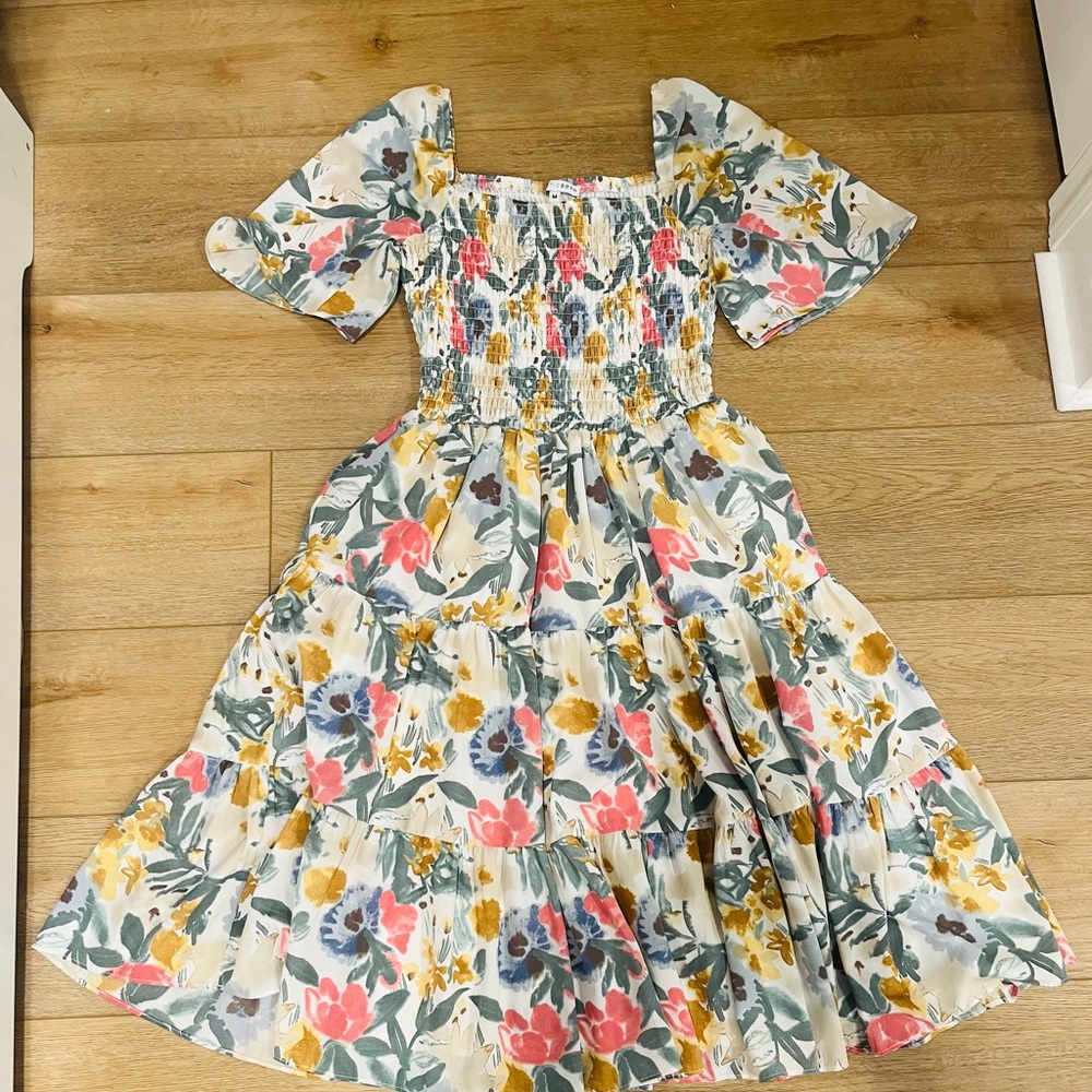 Baltic Born Floral Midi Dress - Multicolor
